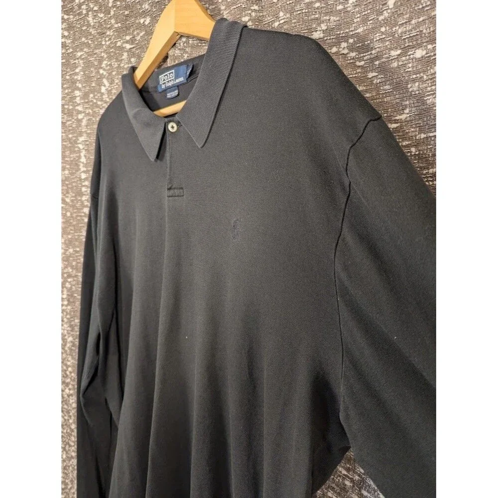 Polo by Ralph Lauren Long Sleeve Collared Polo Embroidered Logo Men's XXL‎